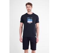 LERROS Sportliches T-Shirt mit Surfer-Motiv-Print, reine Baumwolle - Classic Navy S