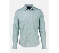 LERROS Stretch-Hemd mit Printmuster - hohe Bewegungsfreiheit - Misty Blue XL