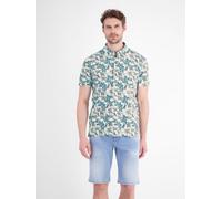 LERROS Stretch-Poloshirt mit floralem Print - Broken White L
