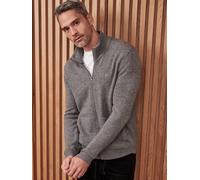 LERROS Strickjacke aus Schurwoll-Kaschmir-Mix, stilvoll und lässig - Platinum Grey Melange XXL