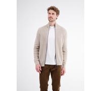 Strickjacke LERROS "Strickjacke im Casual-Stil aus hochwertiger Baumwolle", Herren, Gr. XL, gravel beige melange, 100% Baumwolle, Strickjacken Strickjacke (16679853-XL) gravel beige melange
