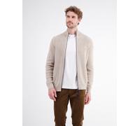 LERROS Strickjacke mit Frontreißverschluss und Stehkragen - Gravel Beige Melange S