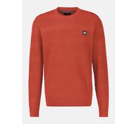 LERROS Strickpullover für Herren, tonal gestreift - Scandinavian Red XXXL