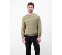 LERROS Strickpullover für Herren, tonal gestreift - Tender Beige Melange XL