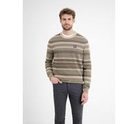 LERROS Gestreifter Strickpullover - Tender Beige Melange M