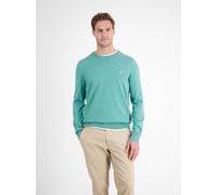 LERROS Herren Basic Strickpullover - Fjord Blue Melange M