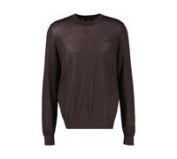 Strickpullover LERROS "Dezent gestalteter Strickpullover aus weicher Merinowolle", Herren, Gr. 3XL, braun (timber braun), 100% Schurwolle, Rundhals, Pullover Strickpullover (30877560-XXXL) timber brau