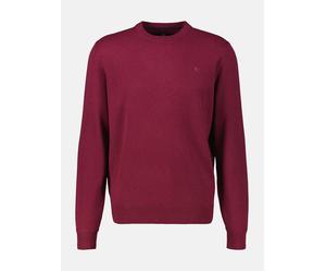 LERROS Strickpullover in Großen Größen in Schurwoll-Kaschmir-Mix - Maple Red 4XL