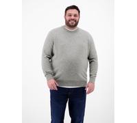 LERROS Strickpullover in Großen Größen in Schurwoll-Kaschmir-Mix - Platinum Grey Melange 4XL