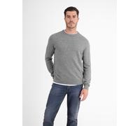 LERROS Strickpullover in weicher Schurwollqualität mit Kaschmiranteil - Platinum Grey Melange S