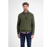 Troyer LERROS, Herren, Gr. 3XL, nordic olive, Strick, Obermaterial: 60% Baumwolle, 40% Polyacryl, Zopfmuster, regular fit normal, ohne Ausschnitt, Rippbündchen, Pullover, mit Zopfmuster (61382437-XXXL