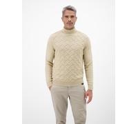LERROS Stylischer Rollkragenpullover - modisch gemustert - Tender Beige Melange XL