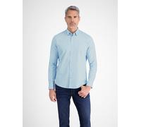LERROS Stylisches Poplinhemd, modisch gemustert - Ice Blue XXXL