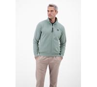 Sweatjacke LERROS "Sweatjacke aus atmungsaktivem Baumwollmischgewebe", Herren, Gr. L, storm grau, 50% Baumwolle, 50% Polyester, Sweatjacken Sweatjacke (94506814-L) storm grau