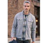 LERROS Sweatjacke mit cleaner Optik aus weichem Baumwollmix - Platinum Grey Melange M