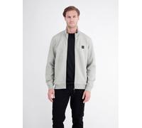 LERROS Sweatjacke mit Stehkragen und Oberarmtasche - Platinum Grey Melange S