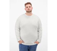 LERROS Sweatshirt mit O-Neck aus Baumwolle in großen Größen - Broken White 5XL