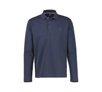Langarmshirt LERROS, Herren, Gr. M, classic navy, Single Jersey, Obermaterial: 85% Baumwolle, 13% Polyester, 2% Elasthan, unifarben, normal hüftbedeckend, Rundhals, Shirts, mit Polo-Kragen (68838225-M