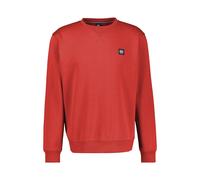 Sweatshirt LERROS "LERROS Urbaner Sweatshirtstyle", Herren, Gr. XXL, rot (urban rot), 50% Baumwolle, 50% Polyester, Langarm, Sweatshirts (71766802-XXL) urban rot