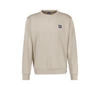 Sweatshirt LERROS "LERROS Urbaner Sweatshirtstyle", Herren, Gr. XXL, weiß (bone weiß), 50% Baumwolle, 50% Polyester, Langarm, Sweatshirts (50797327-XXL) bone weiß
