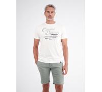 LERROS T-Shirt aus 100 % Baumwolle mit Brustprint - Broken White XXL