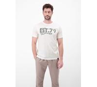 LERROS T-Shirt aus Baumwolle mit Brustprint - Broken White S