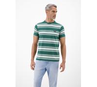 LERROS T-Shirt im Streifenlook mit O-Neck - Soft Teal L