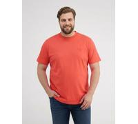 T-Shirt LERROS "T-Shirt in Cool & Dry Qualität, große Größen", Herren, Gr. 5XL, vivid rot, 75% Baumwolle, 25% Polyester, Rundhals, Shirts T-Shirt (15347325-5XL) vivid rot