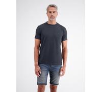 LERROS T-Shirt in softer Seersucker-Qualität mit bequemem O-Neck - Classic Navy M