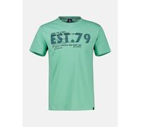 LERROS T-Shirt mit Brustprint, Grosse Grössen - Mint Water 6XL
