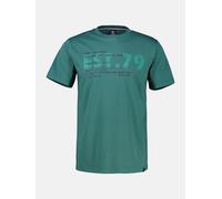 LERROS T-Shirt mit Brustprint, Grosse Grössen - Soft Teal 5XL