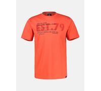 LERROS T-Shirt mit Brustprint, Grosse Grössen - Vivid Red 3XL