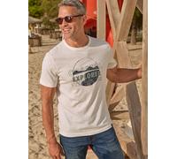 LERROS T-Shirt mit Brustprint und Rundhalsausschnitt - Broken White XL
