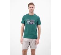 LERROS T-Shirt mit Brustprint und Rundhalsausschnitt - Soft Teal XXL