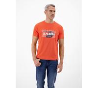 LERROS T-Shirt mit Brustprint und Rundhalsausschnitt - Vivid Red L