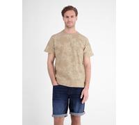 LERROS T-Shirt mit floralem Print und O-Neck in Jersey-Qualität - Gravel Beige S