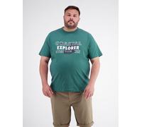 T-Shirt LERROS "T-Shirt mit O-Neck in großen Größen", Herren, Gr. 5XL, soft teal, 100% Baumwolle, Rundhals, Shirts T-Shirt (12513863-5XL) soft teal
