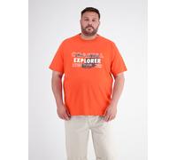 LERROS T-Shirt mit mit O-Neck in großen Größen - Vivid Red 5XL