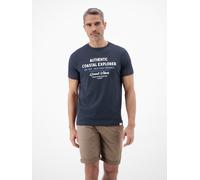 LERROS T-Shirt mit O-Neck aus softer Baumwolle mit Summervibe-Print - Classic Navy XXL