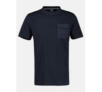 LERROS T-Shirt mit O-Neck und Brusttasche - Classic Navy S
