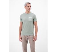 LERROS T-Shirt mit O-Neck und Brusttasche - Storm Grey L