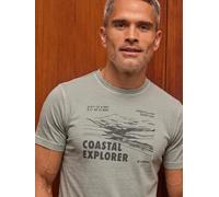 LERROS T-Shirt mit O-Neck und Frontprint - Storm Grey L