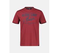 LERROS T-Shirt mit Outdoorprint in Großen Größen - Maple Red 5XL