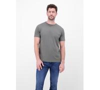 T-Shirt LERROS "T-Shirt mit Rundhalsausschnitt", Damen, Gr. XXL, basalt grau, 100% Baumwolle, Rundhals, Shirts T-Shirt, Herren Shirt aus 100% Baumwolle, einfarbig, Jersey-Qualität (38578050-XXL) basal