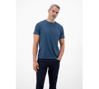 Lerros T-Shirt mit Label-Stitching Marine Größe L