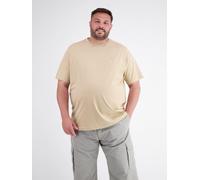 Rundhalsshirt LERROS "T-Shirt mit Rundkragen aus weicher Baumwolle, große Größen", Herren, Gr. 3XL, beige (gravel beige), 100% Baumwolle, Rundhals, Shirts Rundhalsshirt (57396913-XXXL) gravel beige