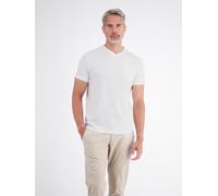 LERROS T-Shirt mit sportlichem V-Ausschnitt aus reiner Baumwolle - Broken White XXL