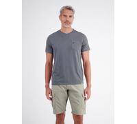 LERROS T-Shirt mit sportlichem V-Ausschnitt aus reiner Baumwolle - Lava Grey XXXL