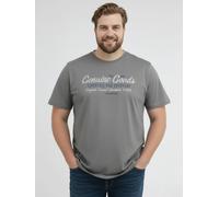 LERROS T-Shirt unifarben mit Print und 1/2-Ärmeln - Basalt Grey 3XL