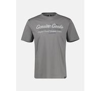 LERROS T-Shirt unifarben mit Print und 1/2-Ärmeln - Basalt Grey 4XL